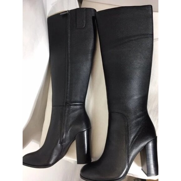 Kenneth Cole Womens Justin Block Heel Tall Knee High Boots Black Size 9M NIB - Picture 3 of 8